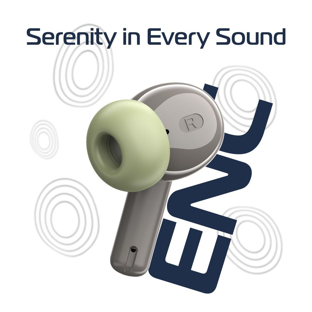 Cellecor BroPods C105 Tune TWS |45H Playtime, ENC, 5.3v, IPX5, 50ms Low Latency Gaming Bluetooth-Grey Olive