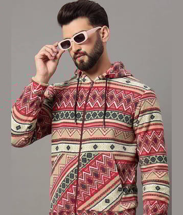 OGEN Polyester Hooded Men's Sweatshirt - Cream ( Pack of 1 )