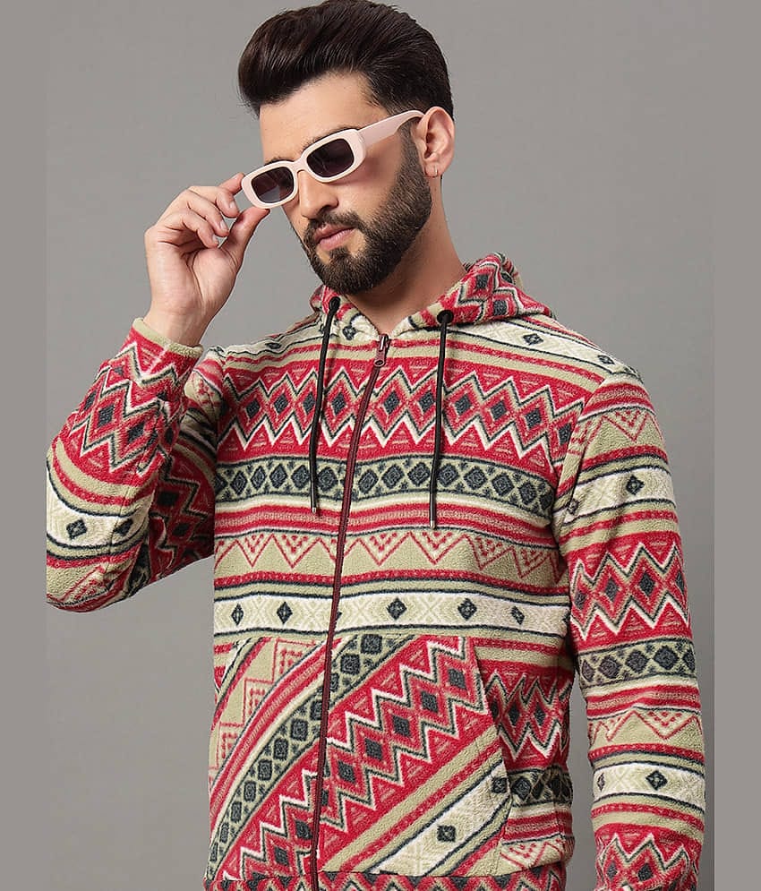 OGEN Polyester Hooded Men's Sweatshirt - Cream ( Pack of 1 )