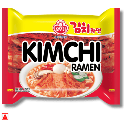Ottogi Kimchi Ramen Korean Style Non-Vegetarian Instant Noodles 120g Pack
