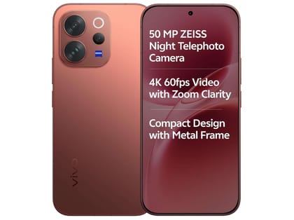 Vivo V70 5G Smartphone (8GB RAM, 256GB Storage) Sleek Design, 5G Speed & Reliable Performance  - Passion Red