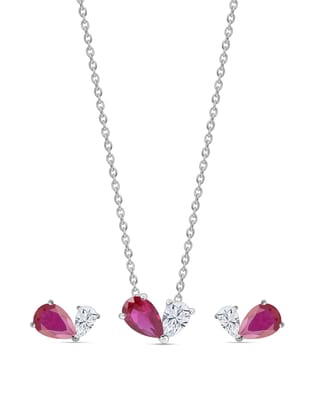 Ruby Toi Et Moi Jewellery Set