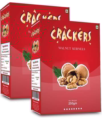 Go Kashmiri Amber Broken Walnut Kernels - 500g (250g x 2) New Crop | Premium Quality Walnuts Kernels