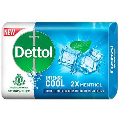 Dettol Intense Cool Germ Protection Bathing Soap Bar, 125 gm