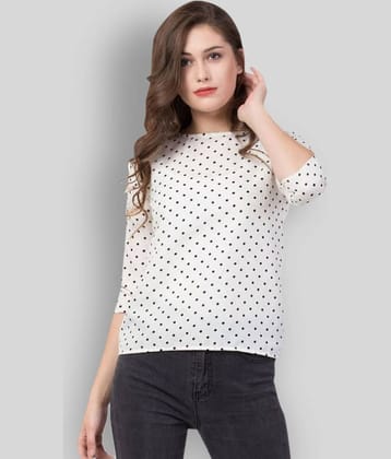 SAAKAA Women's Crepe A-Line Top ( White )