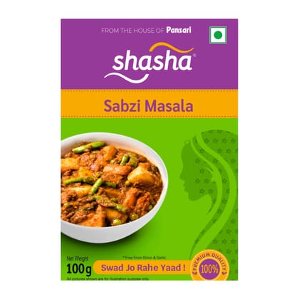 SHASHA SABZI MASALA 100g (FROM THE HOUSE OF PANSARI)