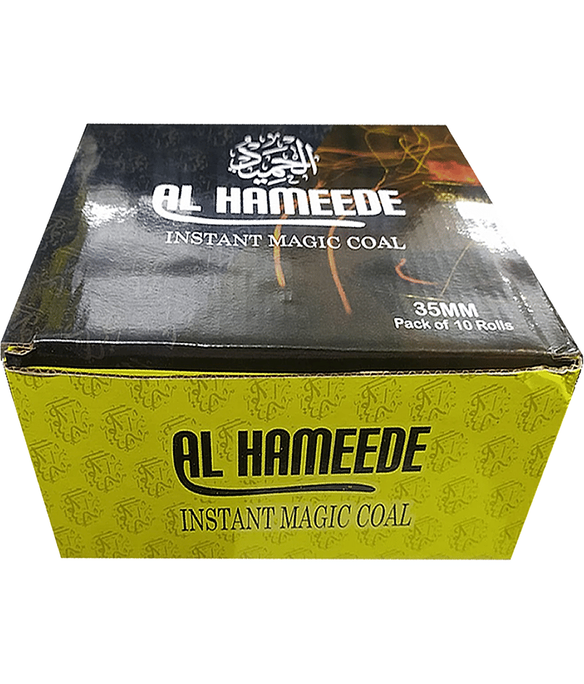 PUFF SMART Al Hameede Magic Coal Box Quick Light Charcoal (100 Coals)