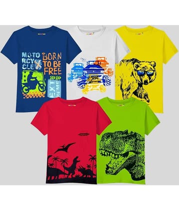 Kuchipoo Pack of 2 Boys Cotton Blend T-Shirt ( Multicolor6 )