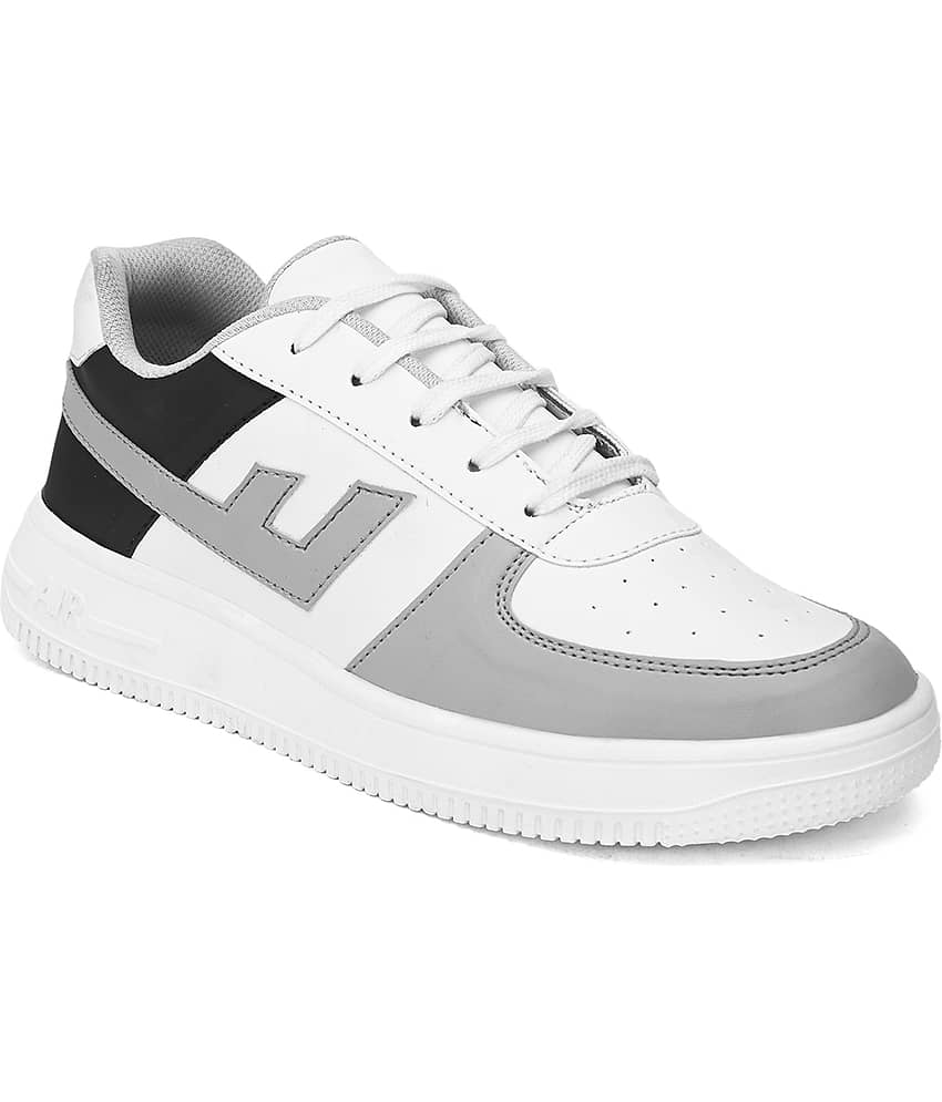Men white and grey sneakers