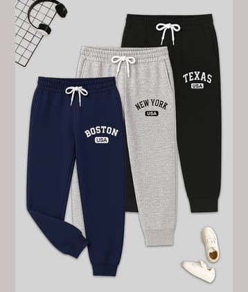 Kuchipoo Pack of 3 Boys Cotton Blend Trackpant ( Multicolor 10 )