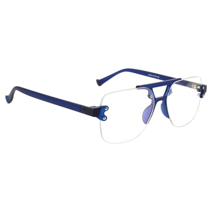 TERRY & CO | Zero Power Blue Cut Eyeglasses | Anti-Glare, UV Protection, Lightweight | For Gaming & Computer Use | Unisex | BLUE