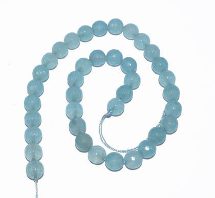 Gemstone Faceted Round Agate Loose Beads , (10 MM) , ZSUT-028-1 String  in 37 Pcs / 10 MM