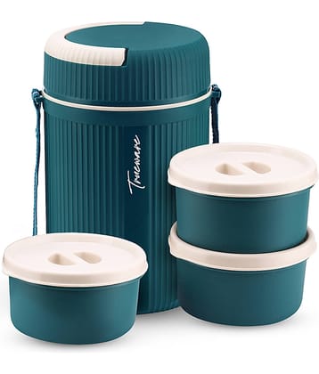 Trueware Meal 3 Plastic Insulated Lunch Box 3 - Container ( Pack of 1 )