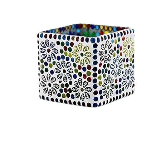 RUPIKA | Square Shape Aroma Oil Burner | Essential Oil Diffuser & Fragrance Warmer with Glass Bowl for Home, Office & Spa D�cor