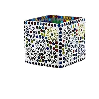 RUPIKA | Square Shape Aroma Oil Burner | Essential Oil Diffuser & Fragrance Warmer with Glass Bowl for Home, Office & Spa D�cor