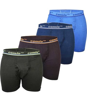 Comio Pack of 5 Cotton Blend Men's Trunks ( Multicolor )