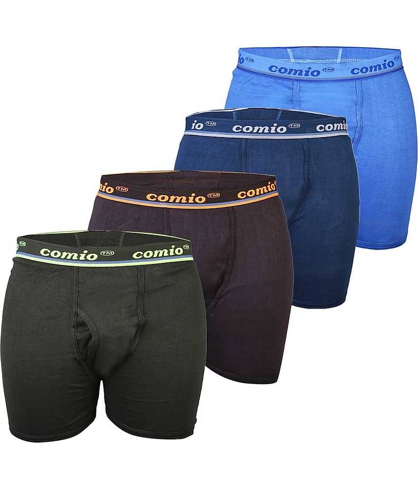 Comio Pack of 5 Cotton Blend Men's Trunks ( Multicolor )