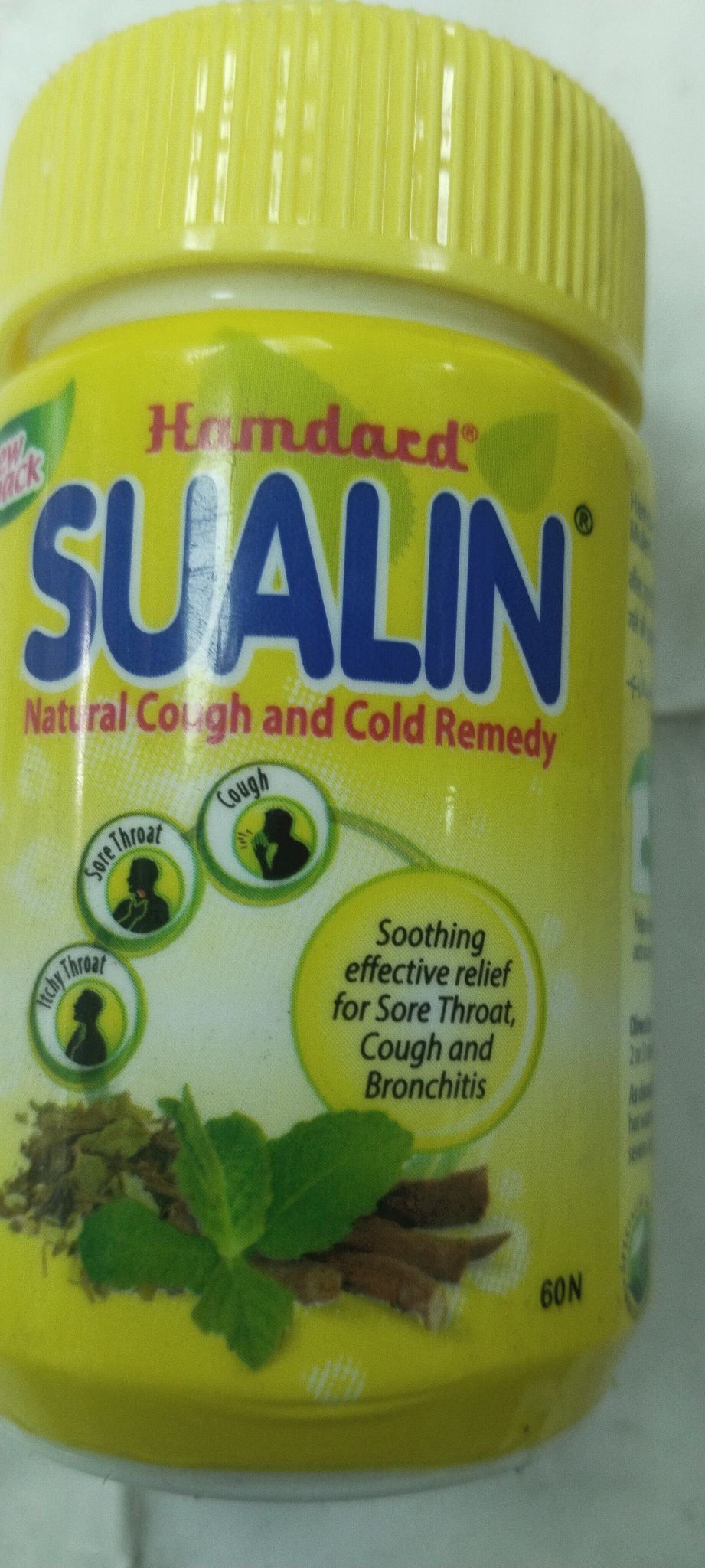 Hamdard Sualin Natural cough and cold remedy capsules 