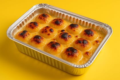 BANGLARMISTI Baked Rasgulla | Authentic Bengali Sweets, Soft & Delicious Baked Roshogolla (Date Palm Jaggery), 500g Pack