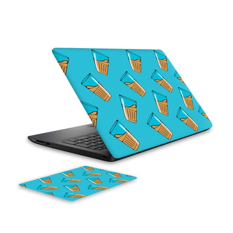 Tea Laptop Skin and Mouse Pad Combo