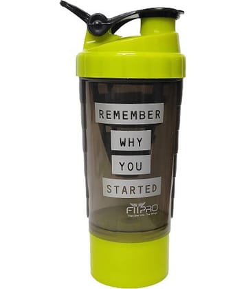 FitPro Plastic Multicolor 500 mL Shaker ( Pack of 1 )