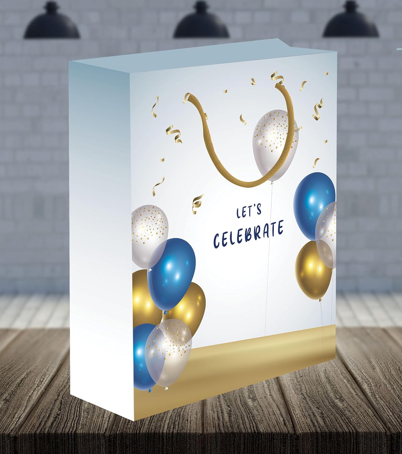 Premium 200 GSM Matt Lamination Celebration Paper Gift Bags, Ideal for Birthday Return Gifts, Wedding Gifts, & Gifting on Special Occasions (Size: 12.5 x 10.25 x 4 inch) - 5
