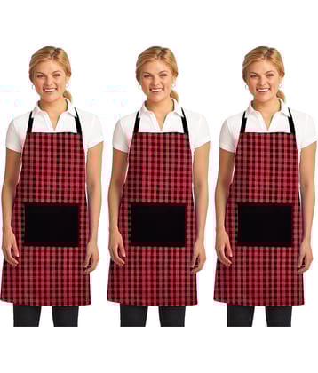 Feather Green Set of 3 Cotton Apron