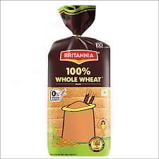 Britannia 100 % Whole Wheat Bread 400 GRAM
