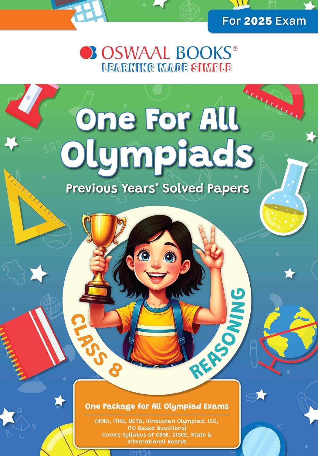 One For All Olympiads Class 8 Reasoning Oswaal books .For 2025 Exam. [Paperback] Oswaal Books And Learning Private limited