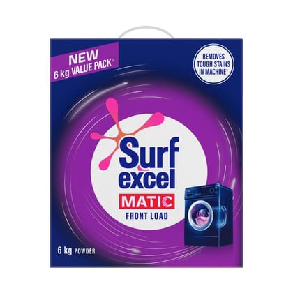 Surf Excel Matic Front Load Detergent Powder 6 kg Value Pack