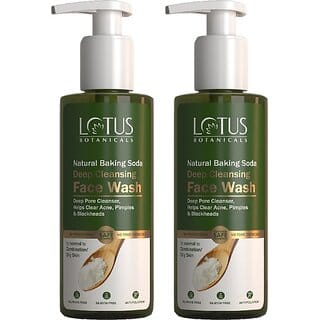 Lotus Botanicals Natural Baking Soda Deep Cleansing - -180 Ml ( Pack Of 2 ) Face Wash (360 Ml)