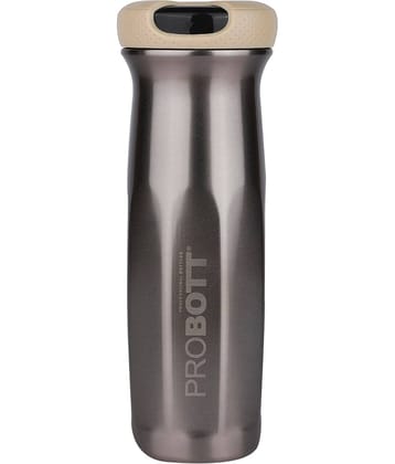Probott Swipe 600ml Beige Stainless Steel Water Bottle 600 mL ( Set of 1 )