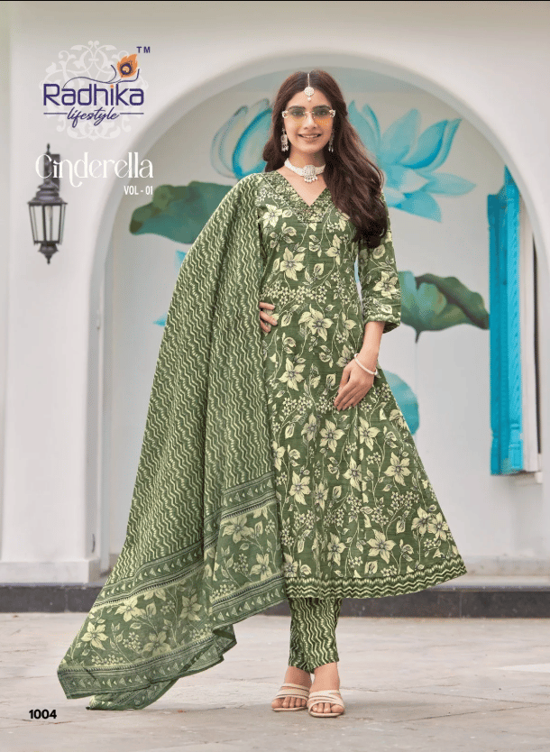 Radhika Lifestyle Heavy Cotton Anarkali Dresses