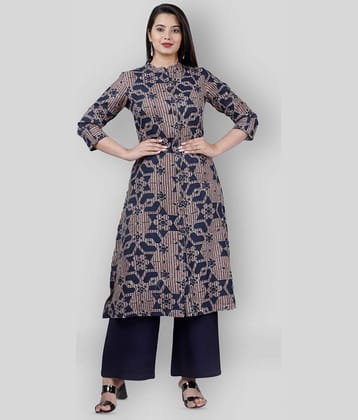 MAUKA - Grey A-line Rayon Women's Stitched Salwar Suit ( Pack of 1 )