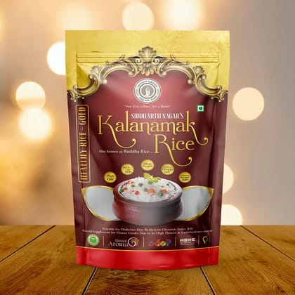 Diviam Aahar Kalanamak Rice Gold Buddha Rice Diabetic Friendly 400 g
