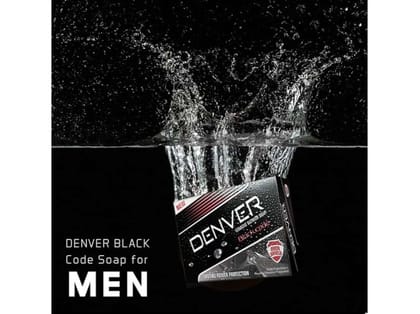 Denver Black Code Cologne Soap 125g - Pack Of 2