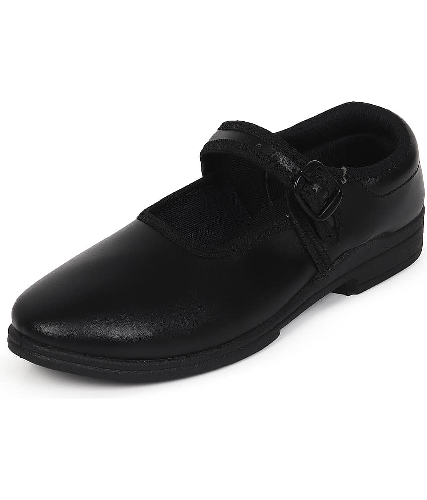 Action - Black Girl's School Shoes ( 1 Pair )