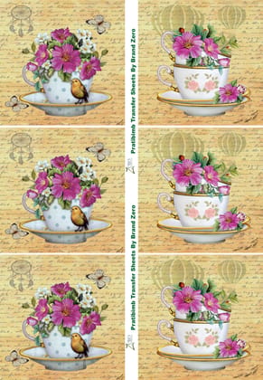 Brand Zero Pratibimb Transfer Sheets - Birdies