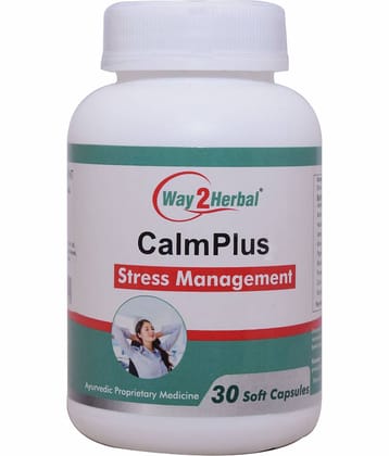 Way2Herbal Calm Plus Capsule 30 No.S Pack of 1