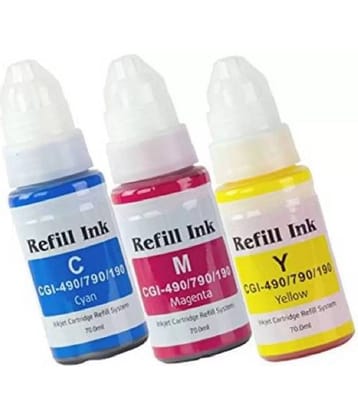 TEQUO Gi-790 G3010 Multicolor Pack of 3 Cartridge for 790 INK G1000 , G1010 , G1100 , G2000 , G2002 , G2010 , G2012 , G2100 , G3000 , G3010