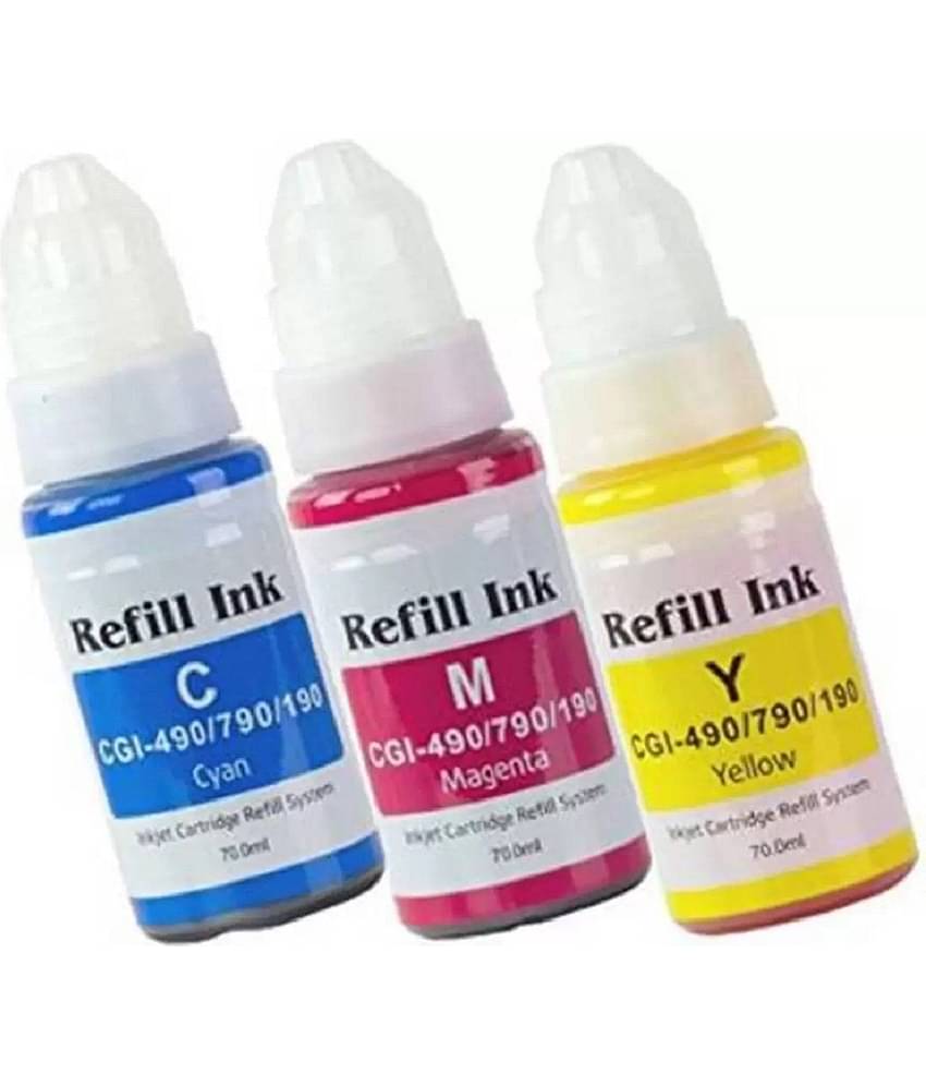 TEQUO Gi-790 G3010 Multicolor Pack of 3 Cartridge for 790 INK G1000 , G1010 , G1100 , G2000 , G2002 , G2010 , G2012 , G2100 , G3000 , G3010