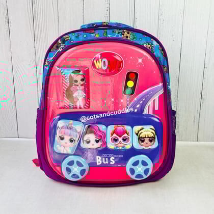 Cute Design Hardshell Backpack For Kids (Doll)