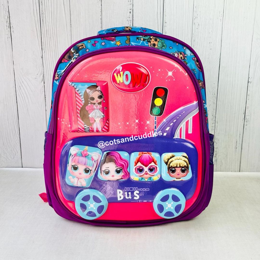 Cute Design Hardshell Backpack For Kids (Doll)