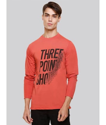 HVBK Pack of 1 Cotton Blend Regular Fit Men's T-Shirt ( Coral )