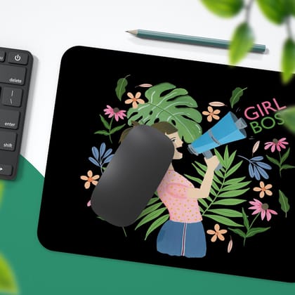 Girl Boss Mouse Pad