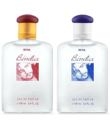 Riya Bindas Red & Blue 100ml Each Eau De Parfum (EDP) For Men ( Pack of 2 )