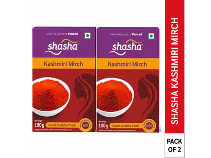 Shasha Kashmiri Mirch - 100gm ( Pack of 2 )
