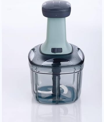 analog kichenware 900 ML Handy Chopper Sea Green Plastic Mannual Chopper 900 ml ( Pack of 1 )