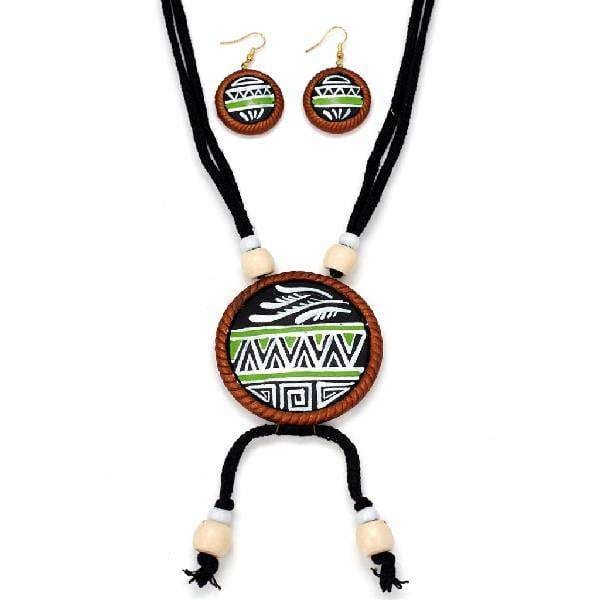 Handmade Black Terracotta Festive Jewellery Set