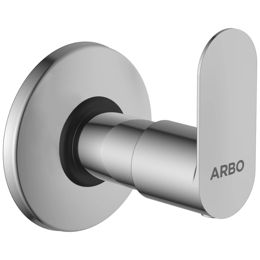 SL-2640 Exposed Part Kit Of Concealed Stop Cock & Flush Cock With Fitting Sleeve, Operating Lever & Adjustable Wall Flange